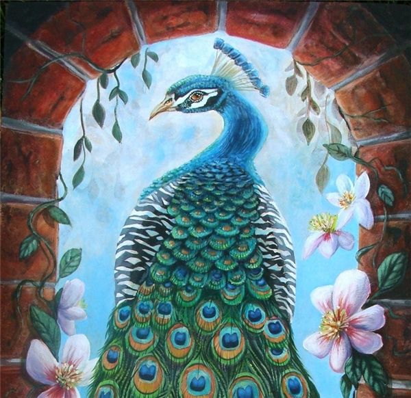 

горный хрусталь полный квадратный алмазы вышивка животных павлин diy алмаз живопись вышивки крестом комплект главная мозаика украшения zxh14