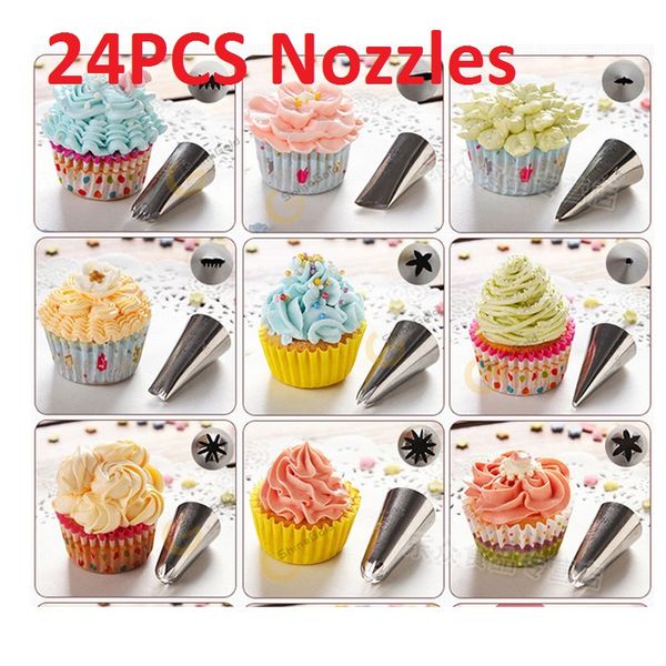 

4pcs /set russian icing nozzles tips russia nozzle big size icing piping pastry fondant cake decorating