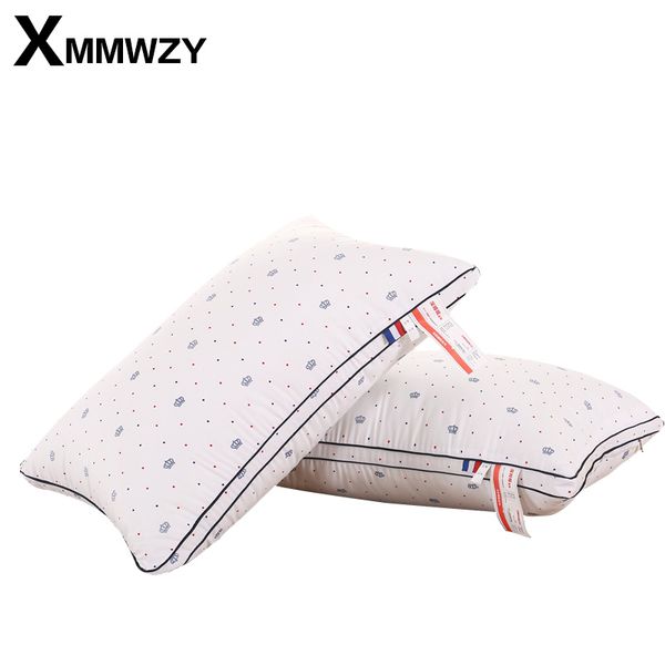 

new polyester pillow neck comfort neck pillow relief elasticity 3 kinds highly support health care printing pillows 48x74cm