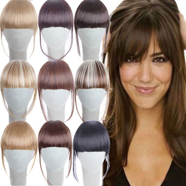 Grosshandel Synthetische Clip Auf Haarteil Extensions Gerade Clip In Front Hair Bang Fringe Haarverlangerung Fur Frauen Von Aisihairforqueens 1 56