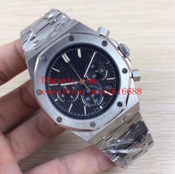 

4 style sell fashion watches 42 mm offshore 26320 26320st.oo.1220st.01 02 stainless steel vk quartz chronograph mens watch watches chr, Slivery;brown
