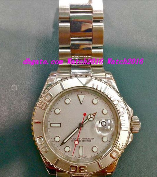 

роскошные часы из нержавеющей стали браслет 116622 платины d серии 2005 часы 40 мм механические автоматические модные мужские наручные часы, Slivery;brown