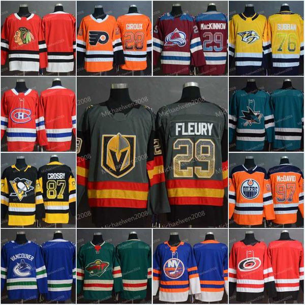 

Men 2019 New Home fashion printing gradual change Jersey 28 Claude Giroux 29 Marc-Andre Fleury 29 Nathan MacKinnon 87 Crosby Hockey Jerseys