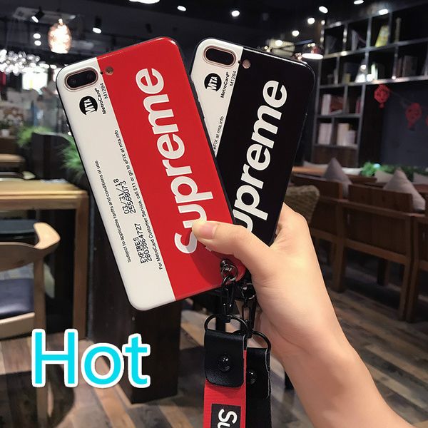 

brand phone case for iphone x 6/6s 6plus/6s plus 7/8 plus ultra slim thin case with premium flexible fashion rope tpu 2 color