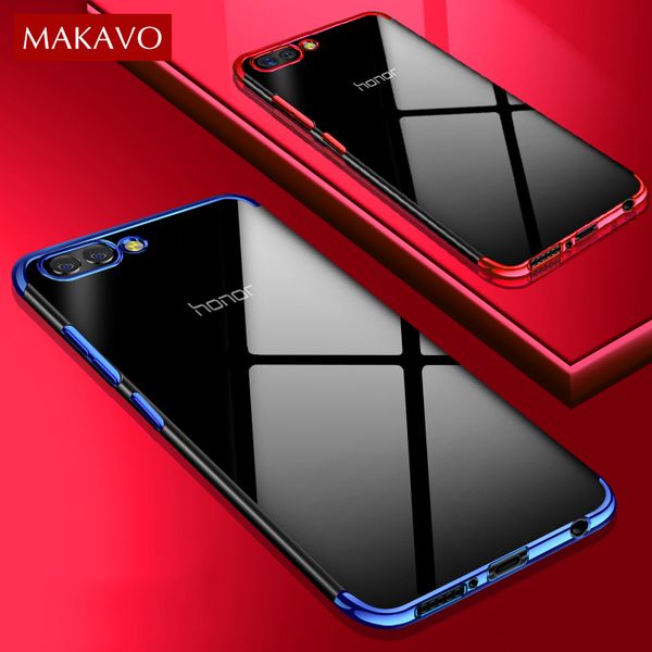 

Для Huawei Honor 10 Case Роскошный Мягкий Силиконовый Прозрачная Крышка Покрытия Для Honor Vi