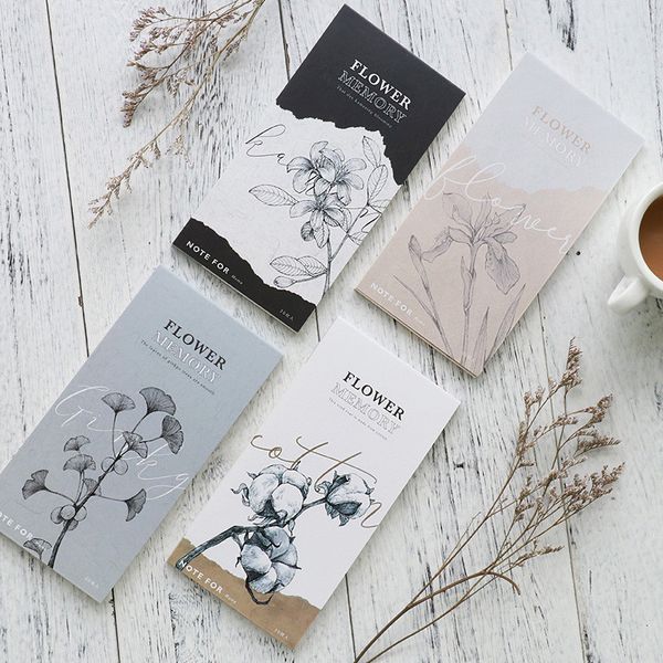 

card lover flower memory notepad memo pad paper message note