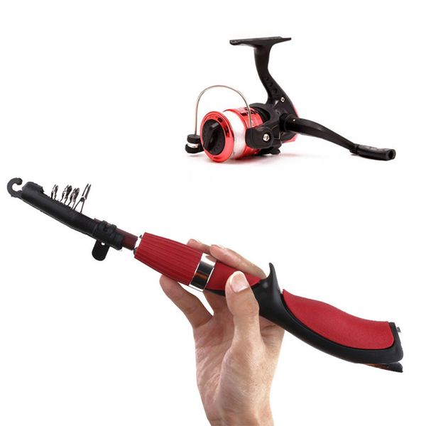 

mini gun stlye winter fishing rods combo ice fishing rod sea with reel outdoor spinning casting reel tackle set