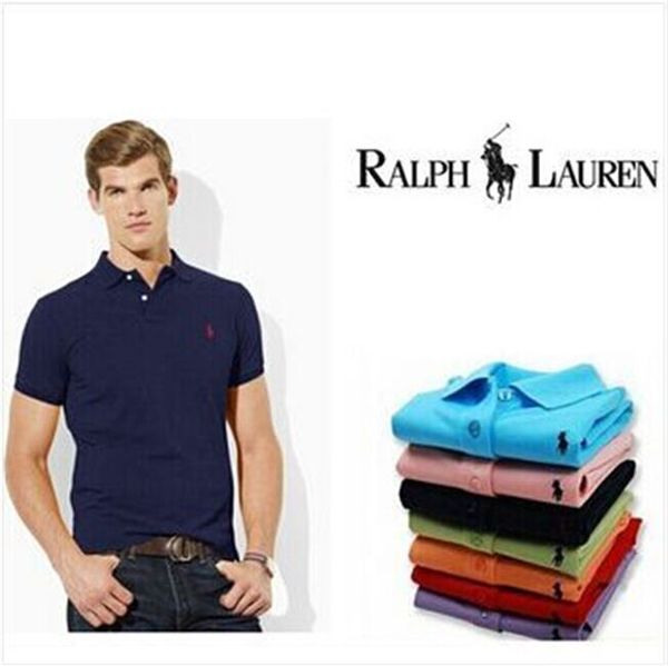 

Новый 2019 мужская рубашка поло высокое качество маленькая лошадь вышивка хлопок с