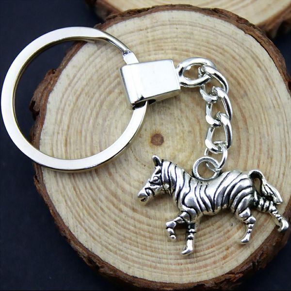 

6 pieces key chain women key rings car keychain for keys horse 30x20mm ysk-b13292, Slivery;golden