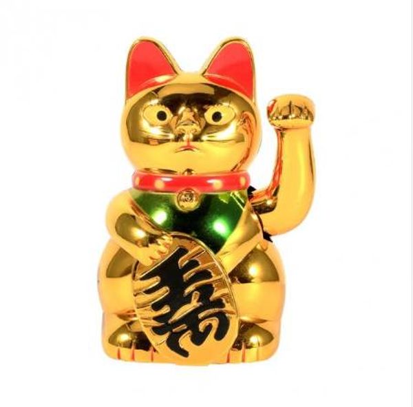 

Золотой Фэн-Шуй Счастливые Кошки Повезло Маня Машет Богатство Кошка 5 Дюймов Высо