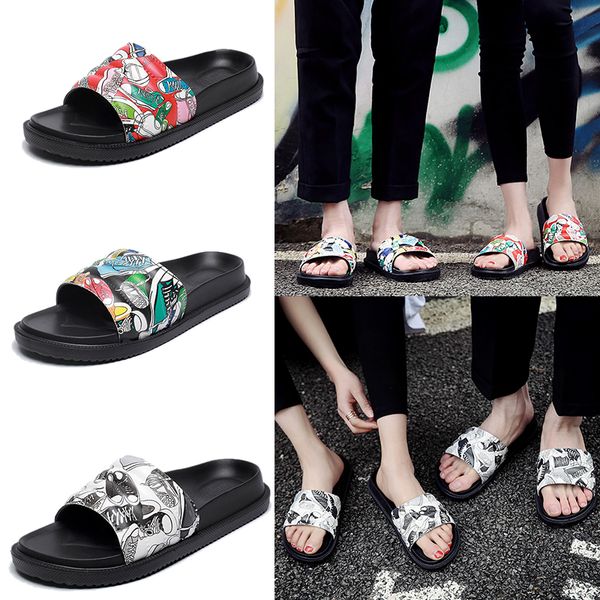 

new europe brand fashion mensstriped sandals causal non-slip summer huaraches slippers flip flops slipper beach flip flops slipper, Black