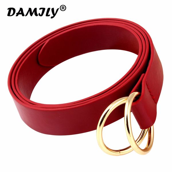 

9 colors long personality design casual ring knoted buckle metal belt female students jean waist belts tide girls lady, Black;brown