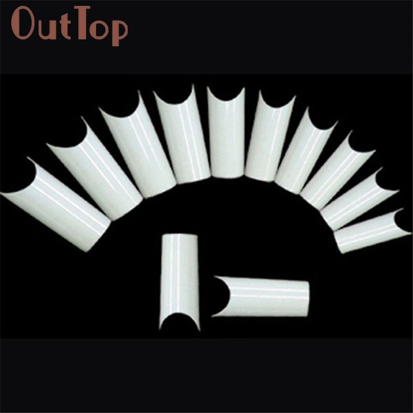 

out2018 fashion full 500pcs/lot 10 sizes french false acrylic nail art white nail art tips manicure accessories 06.06, Red;gold