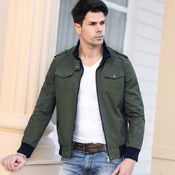 

men jacket spring and autumn mens casual large size jacket, Black;brown