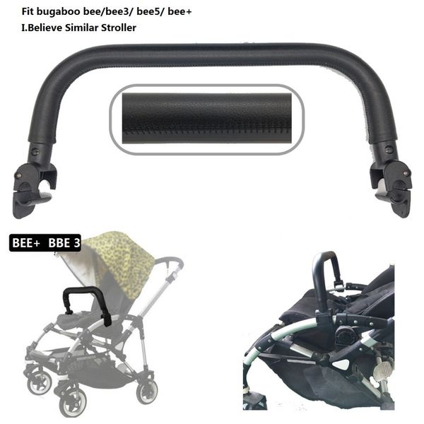

baby stroller accessories armrest bumper hight class leather handrail fit bugaboo bee 3/ bee 5/ + ibelieve pram bar handrest