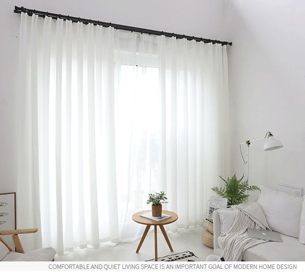 Sheer Curtains Ready Make Net Curtain Width Height Varies Window