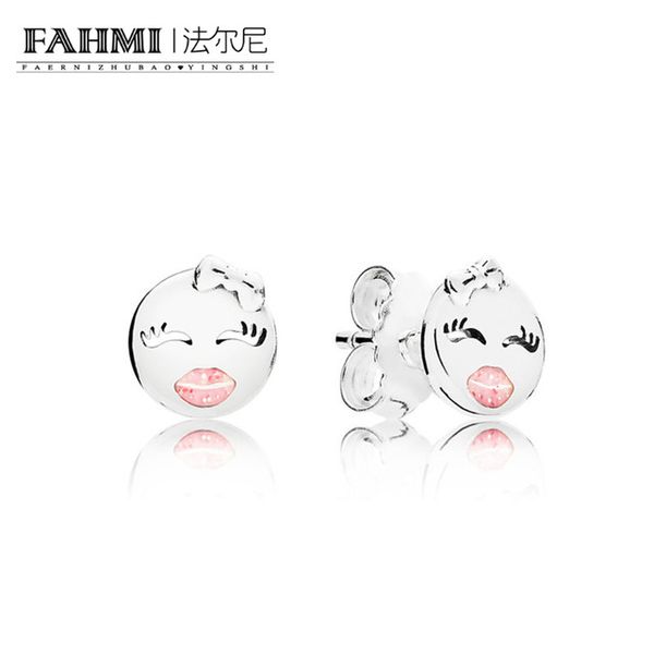 

famhi 100% 925 sterling silver 1:1 authentic classic 297102en161 exquisite women wedding earrings jewelry, Golden;silver
