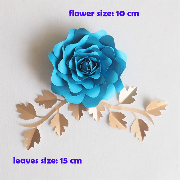

diy artificial flowers 10cm + leaves 15cm fleurs artificielles backdrop diy giant paper flowers wedding party decor baby shower