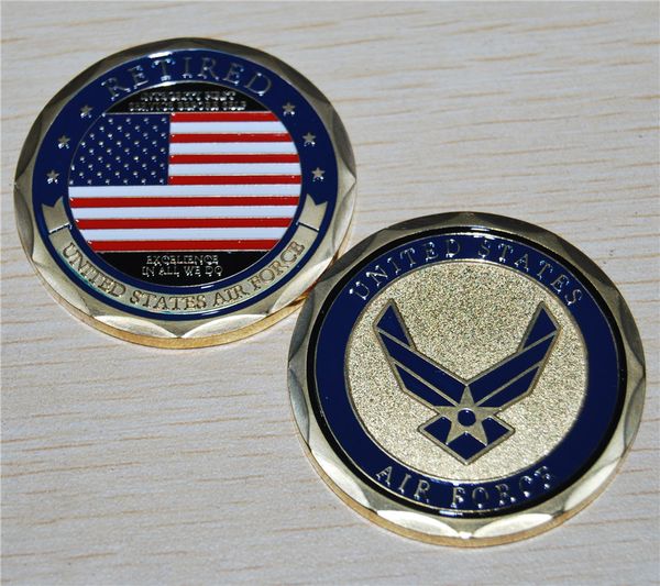 Us Air Force Coin Retired Veteran Challenge Coin Retirement