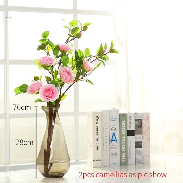 

artificial tea rose flowers silk flower artificial flowers in decorative pot wedding artificial real touch latex camellia flowers home decor