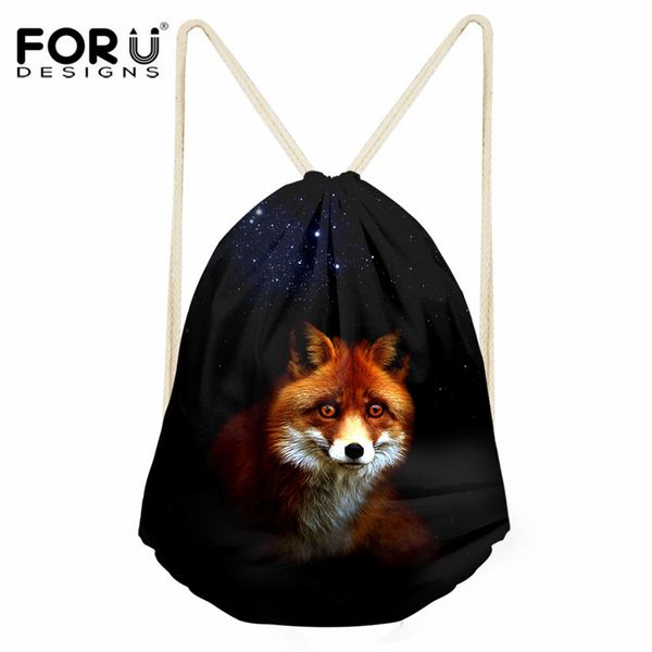 

forudesigns cool printed men's drawstring bags casual small daily storage bags kids school travel beach cinch sack