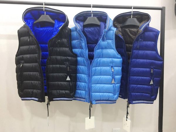 

Brand men french warmer anorak gilet winter hooded ve t warm plu ize man down ve t