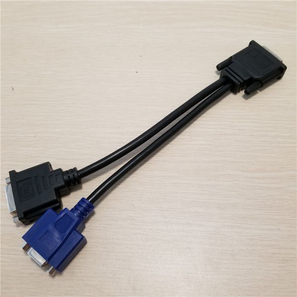 

Wholesale 100pcs/lot DMS59 to DVI & VGA Splitter Adapter Converter GPU Graphics Card to Monitor Video Cable Cord for Workstation Computer