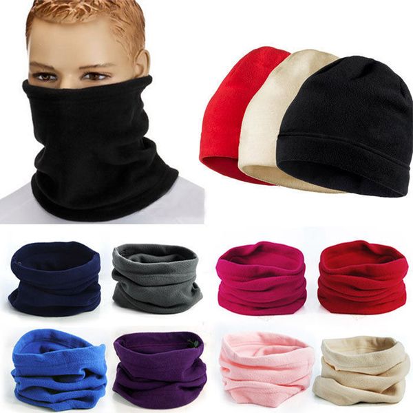 

sleeper #5001 3 in 1 men women polar hat neck cachecol warmer face mask cap winter bonnet beanie ing, Blue;gray