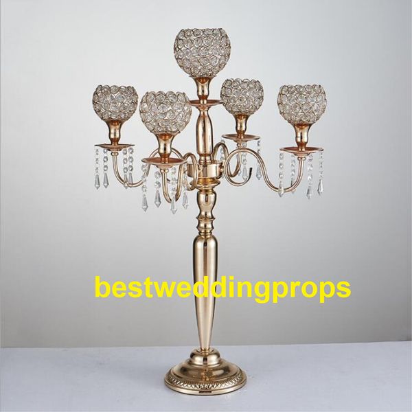 Luxury Crystal Wedding Flower Stand Vase Walkway Wedding Road Lead