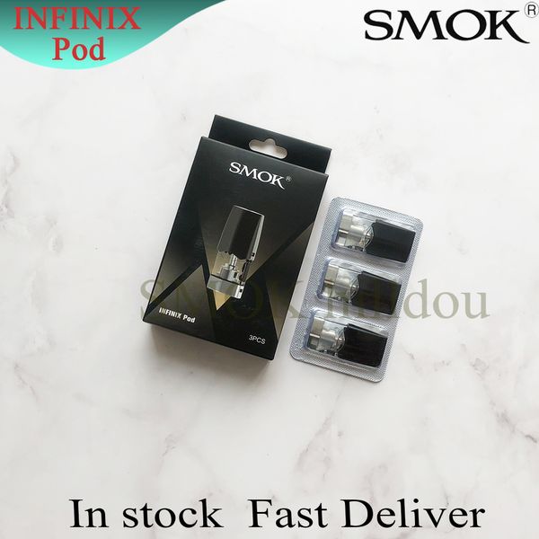

Аутентичные SMOK Infinix Pod 2мл 1.4ohm Замена катушки Бобы картридж для Smoktech Infinix Vape Pen Наборы Genuine (пусто)