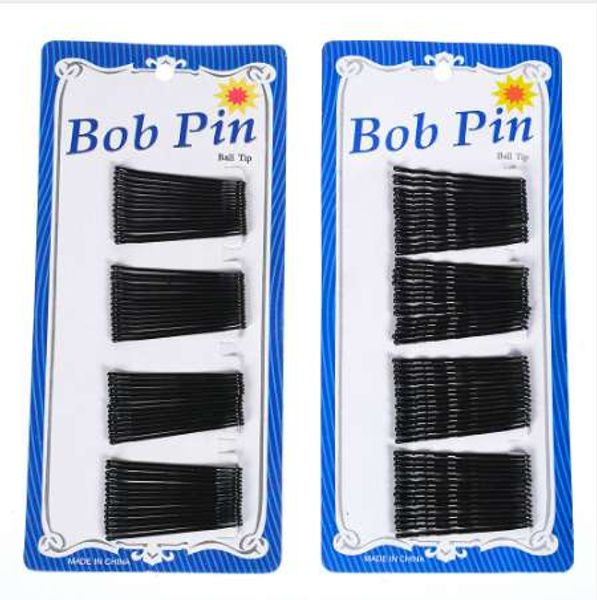 

60pcs fashion black women lady bobby pins invisible wave hair grips salon barrette hairpin girl hair clips, Black;brown