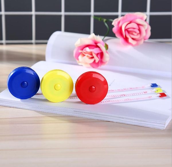 

portable 1.5m/60inch retractable ruler centimeter/inch tape measure mini ruler colorful cute design great for travel camping