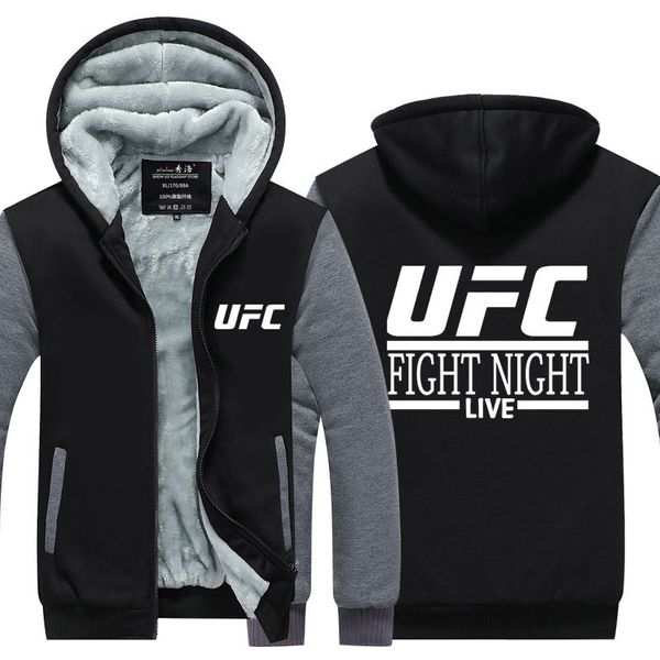 

MMA UFC файтинг ночной балахон Новая зима сгущает флис Хлопковая молния Повседневна