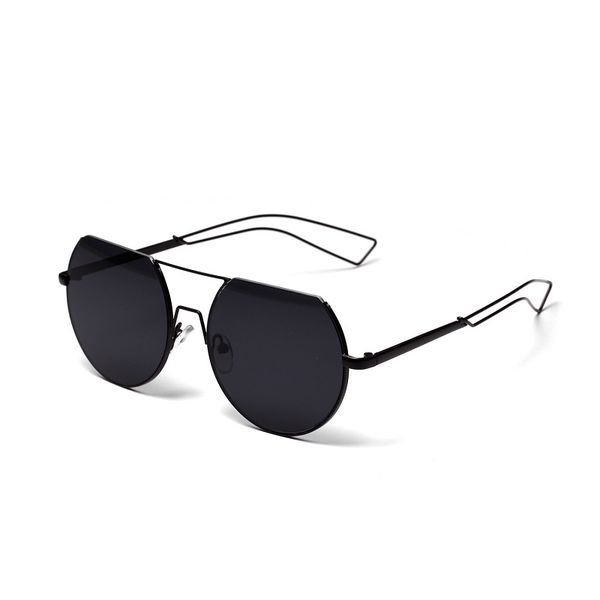 

flowerhorse men fashion sunglasses vintage uv400 sun glasses outdoor driving eyewear metal frame mirror lens for males, White;black