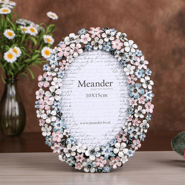 

fashion alloy 4x6 inchhigh-end fashion p frame european wedding gift picture frame p put on the ta