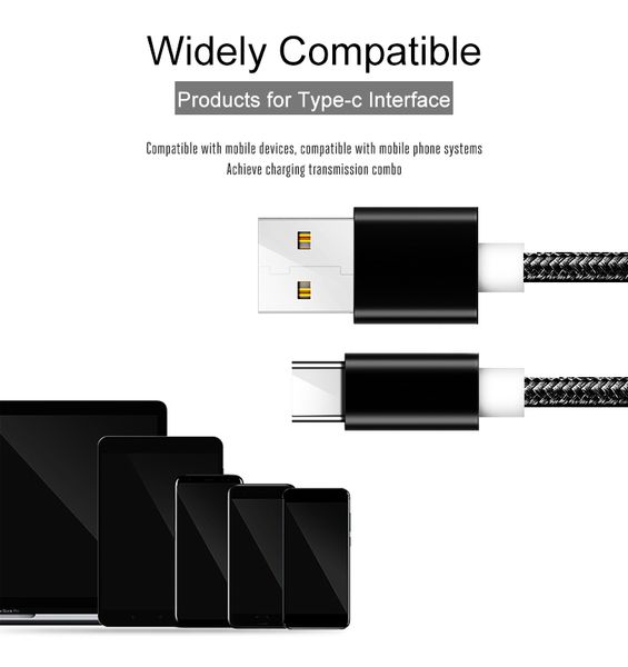 

2018 multi length type c charging data sync cable fast charging data type-c usb cable for huawei usb cable