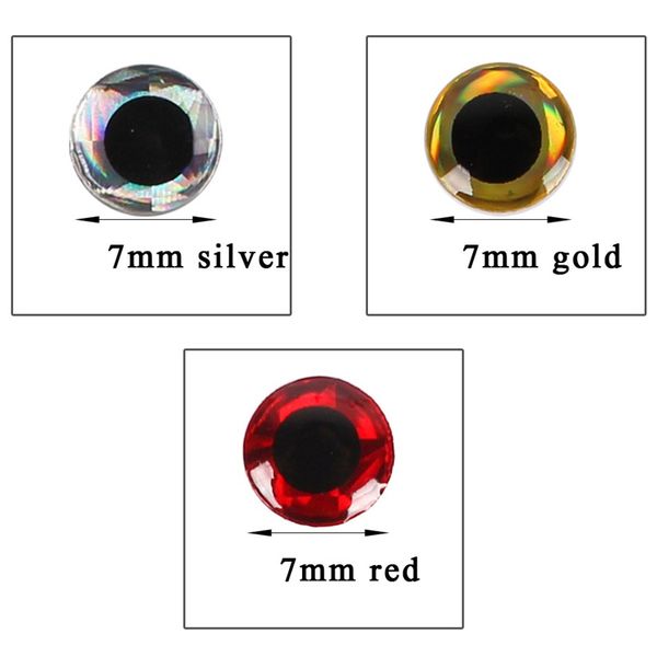 

3d design artificial fake lures eyes creative design flying fishes eye shape stickers for baits pesca decorations parts 0 06gf zz