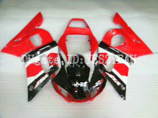 Kit de Carenagem Motocicleta personalizado para YAMAHA YZFR6 98 99 00 02 YZF R6 1998 2002 YZF600 ABS vermelho Quente Carimbos conjunto + Presentes YM15