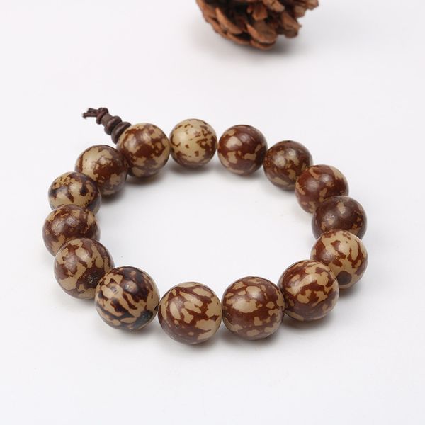 

natural buddhist buddha bracelet wood prayer bodhi beads buddahism bracelets & bangles men tibetan jewelry bijoux, Black