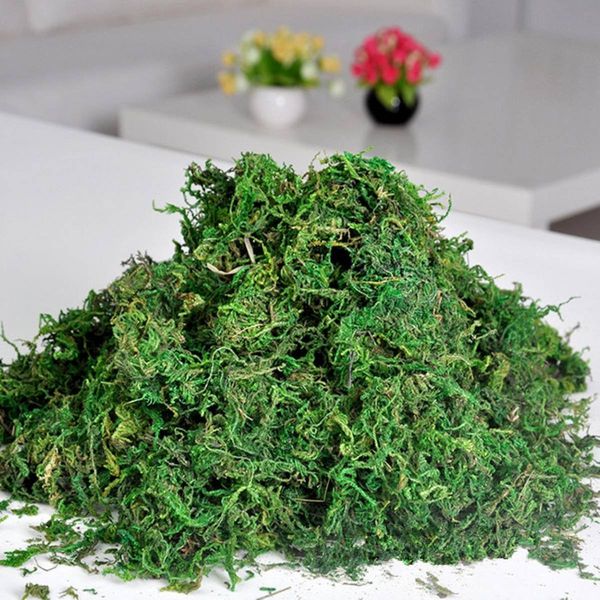 

phfu artificial reindeer moss for lining plant flower garland decor