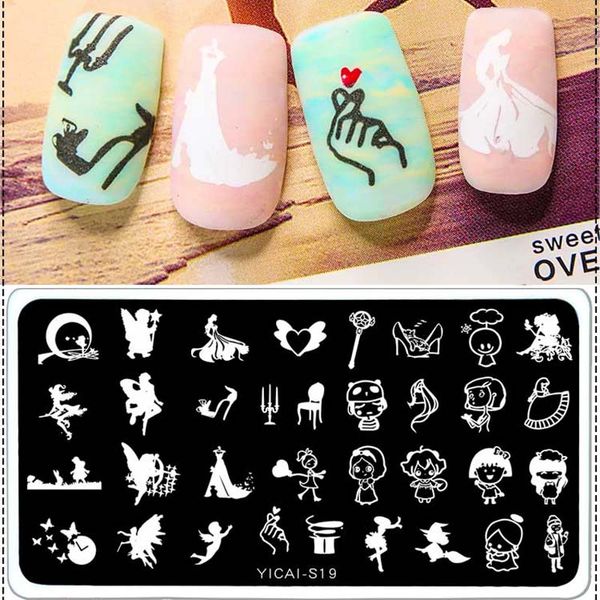 

nail art template cartoon animals nail art image stamp stamping plates panda nails templates diy plate tools, White