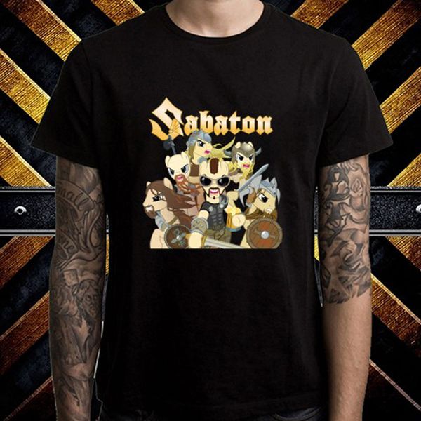 New SABATON Power Metal Band Logo Men/'s Black T-Shirt Size S-3XL Free Shipping