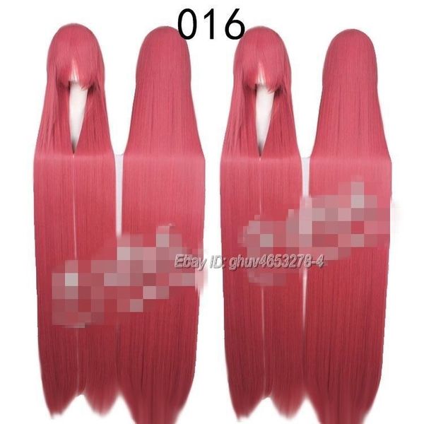 150 cm Super Lange Rosa Rot Gerade Cosplay Perücke Frau Kostüm Party Haar Perücken