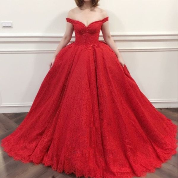 

красное кружево бальное платье пром платья sexy vestido де noiva бисером аппликации кружева длинные вечерние платья 2018 с плеча рукавов пла, Black