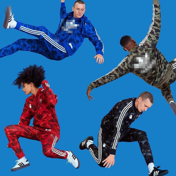 

Мужские Дизайнерские Спортивные Костюмы 4 Цвета Куртки + Брюки Обезьяна Шаблон Сп