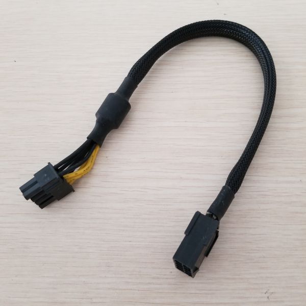 

pci-e pcie graphics video display card 8pin female to 8pin ( 6pin & 2pin ) male power supply extension cable 18awg wire