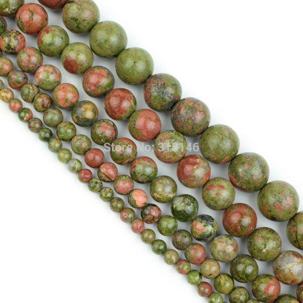 

bulk wholesale natural stone unakite 4 6 8 10 12mm full 15" strand pick size for necklace bracelet diy jewelry making