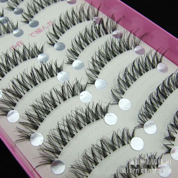 

new transparent band black 10 pairs high-quality eyelashes #hs-8 natural long make up eye lash extensione fake eyelashes