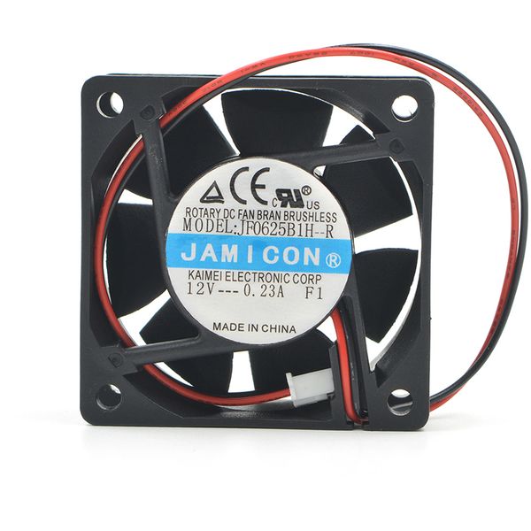

jamicon 6025 6cm 12v jf0625b1h-r dual ball inverter mute fan 0.23a