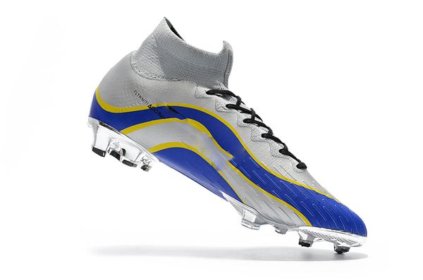 

2018 серебряный синий кубок мира оригинальный mercurial superfly vi 360 elite fg футбольные бутсы открытый footbqll сапоги мужские cr7 высок